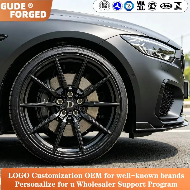 Custom Aftermarket RimsGUDE Forged Wheels Black Grey 10 Spokes Rims For 20 Inch For 911 918 998 For6061‑T6 Aluminum Forged Whe