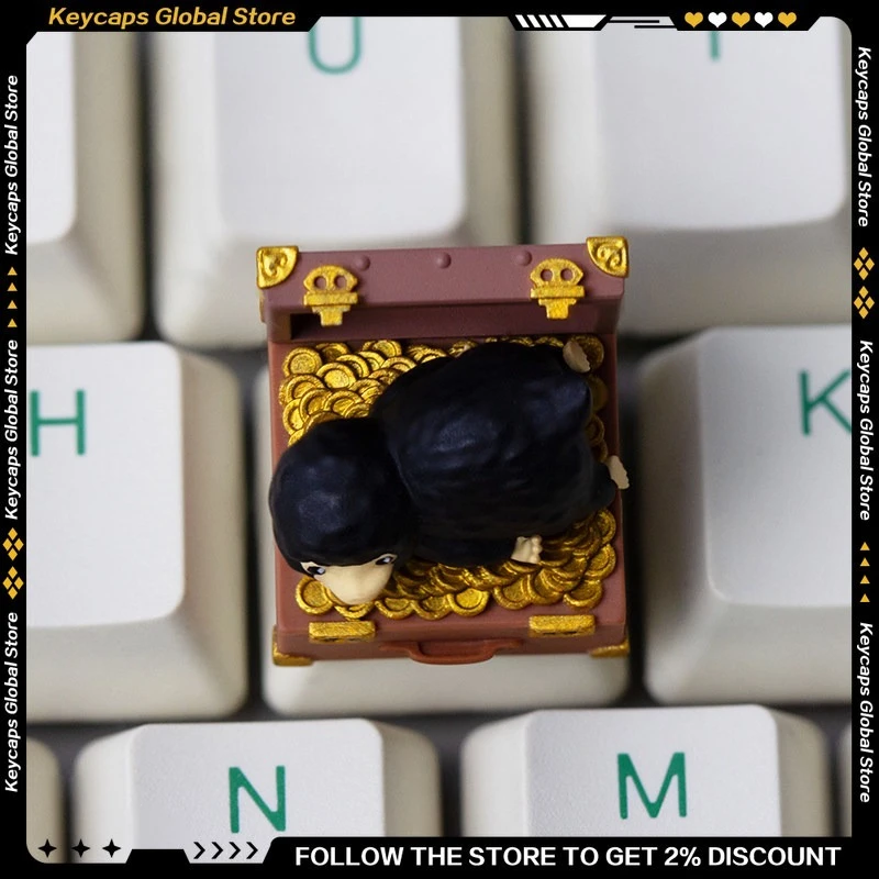Game Peripheral Themed Keycaps Niffler Personalized Resin Material ESC Keys for Mechanical Keyboard Accessory Gifts
