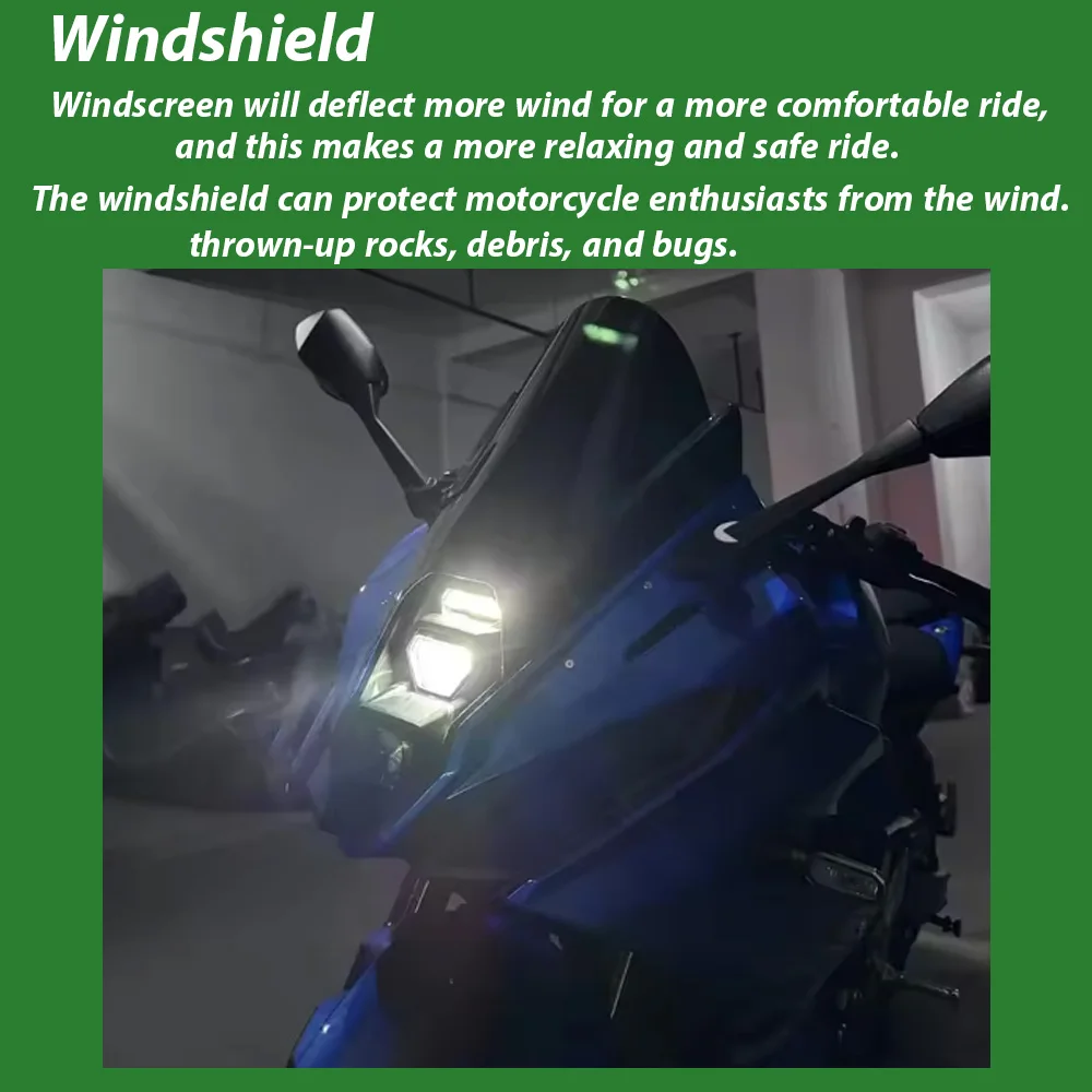 For Suzuki GSX-8 GSX 8R 8 R 2024 2025 Motorcycle  Windscreen Front Wind Deflector Shield Screen Accessories