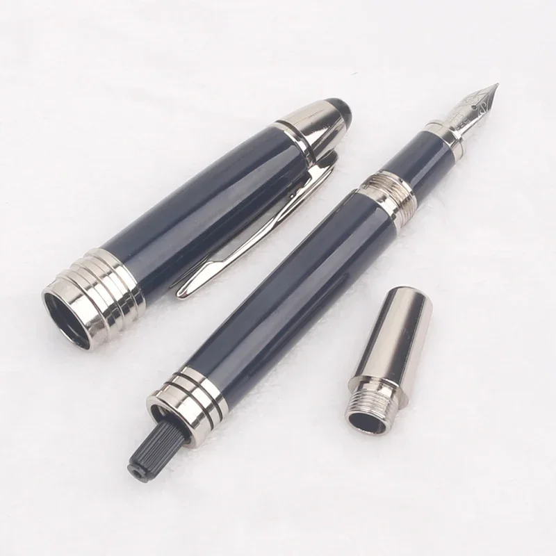 Luxury Monte Characters Dark Blue Ballpoint Pen MB Great John Kennedy Rollerball Fountain Pen with JFK Seriel Number