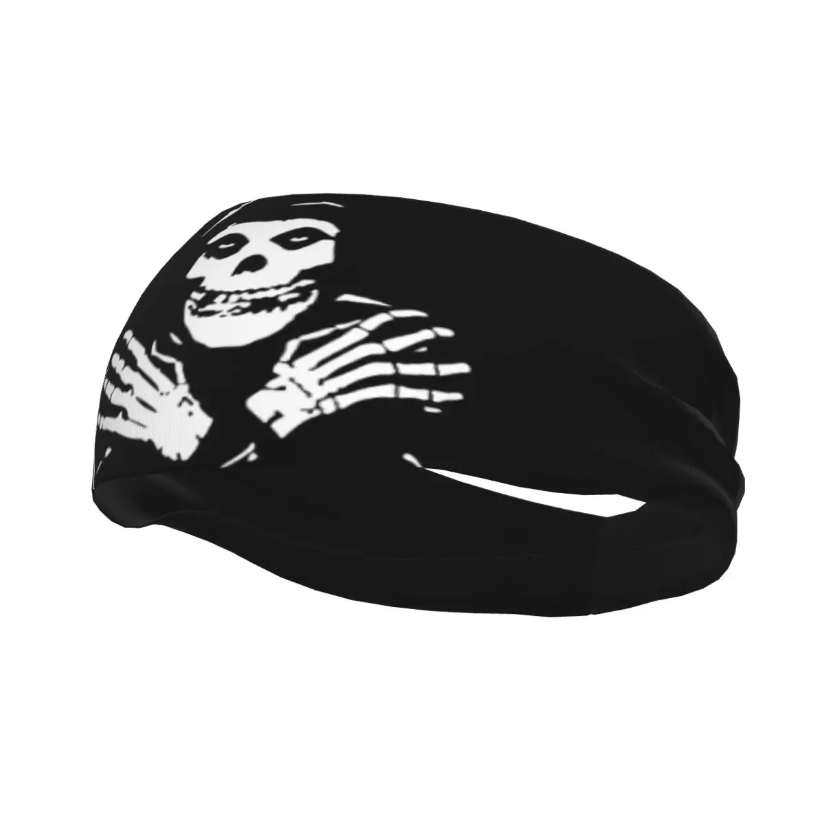 

Skull Misfits Sweat Headband Headwrap Heavy Metal Hair band Tennis Gym Sweatband Sports Safety for Men