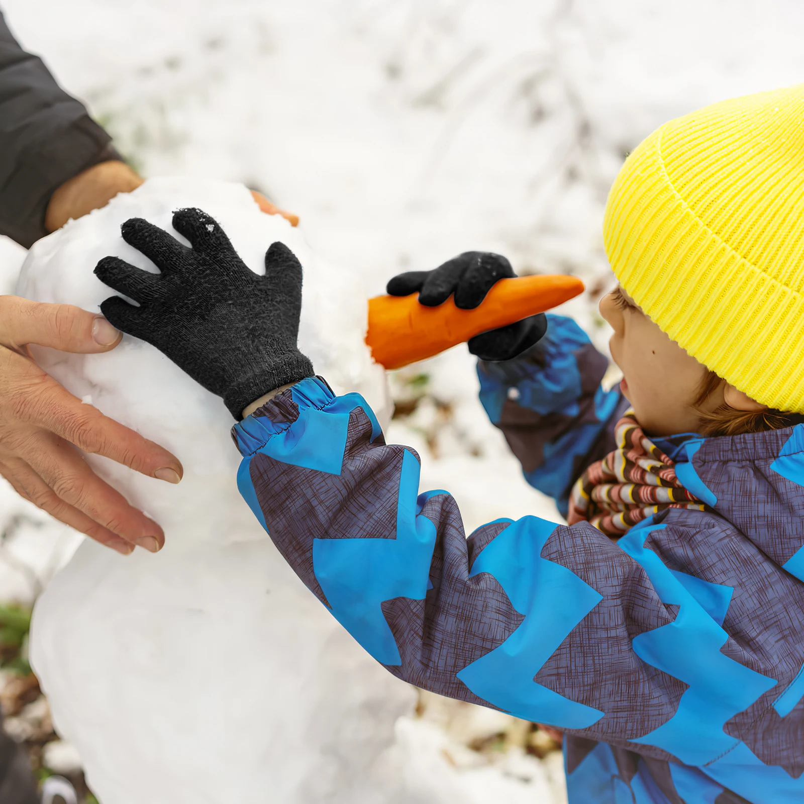 

Kids Warm Gloves Full Finger Knit Winter Boy Girl Five Finger Mittens Soft Lightweight Washable Outdoor Play Travel