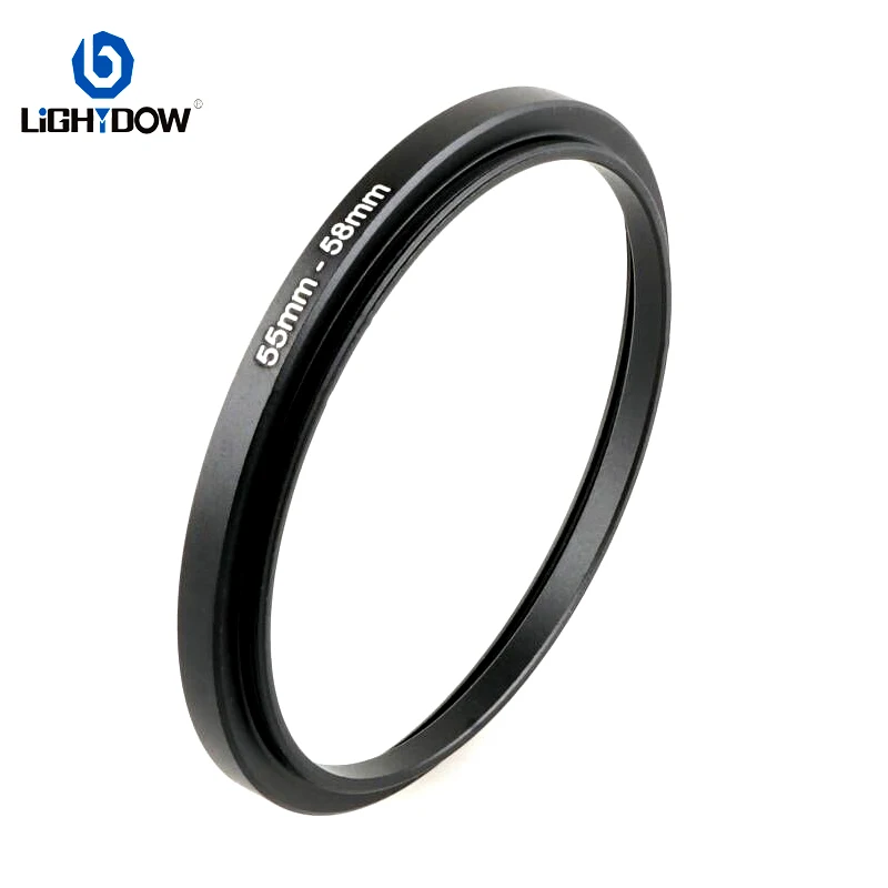 Lightdow Camera Lens Filter Adapter Ring Step Up Ring Metal 49 mm 55 58 62 67 72 77 82 mm for UV ND CPL Lens Hood etc