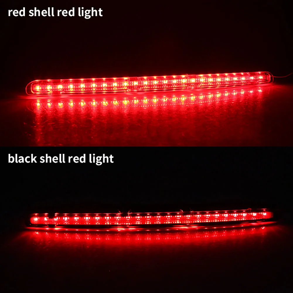 1Pcs Car Rear Stop Tail Lamp Third Brake Light 2038201456 for Mercedes Benz W203 2000-2007 Rear Trunk Replacement Red LED Light