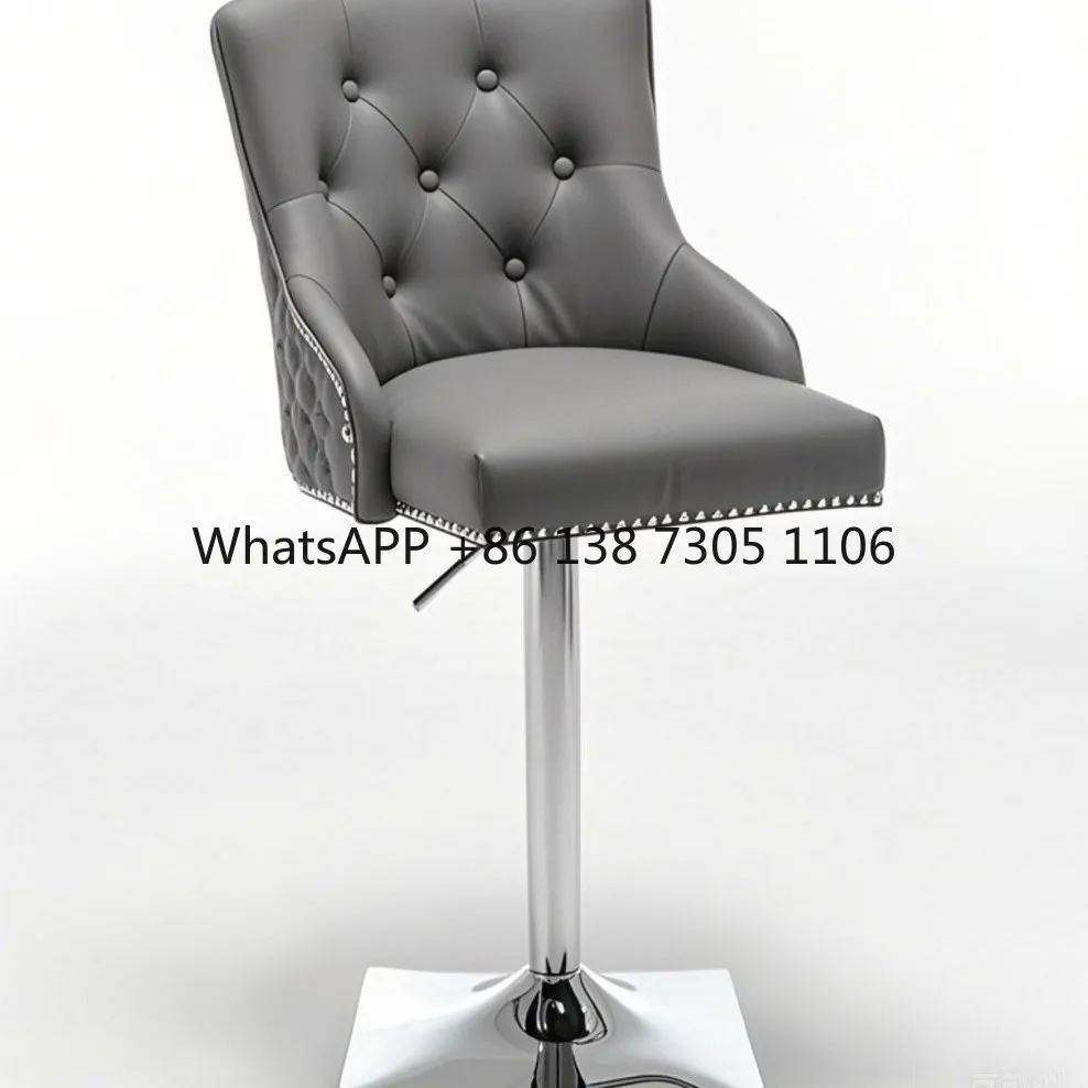 

Bar chair Modern simple high stool Home lift stool checkout page Light luxury bar chair