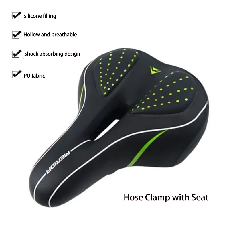 Merida Mountain Bicycle  Saddle Bike Thickened Cushion Cover Comfortable Soft Silicone Cycling Seat CZ003