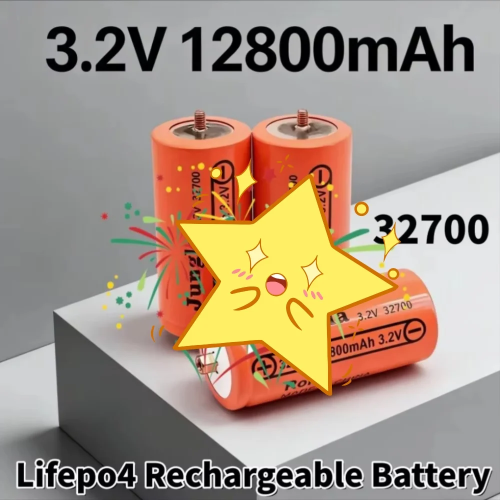 

12800mAh 3.2V Lifepo4 Rechargeable Battery 32700 Professional Lithium Iron Phosphate Power Battery for Electronics