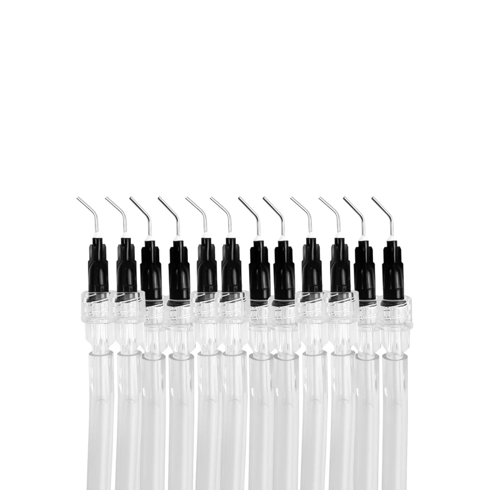 Dental Aspirator Tips Suction Tubes With Syring Needle Tips Ejector Aspirator Suction Pre Bent Dentistry Tools Disposable 20pcs