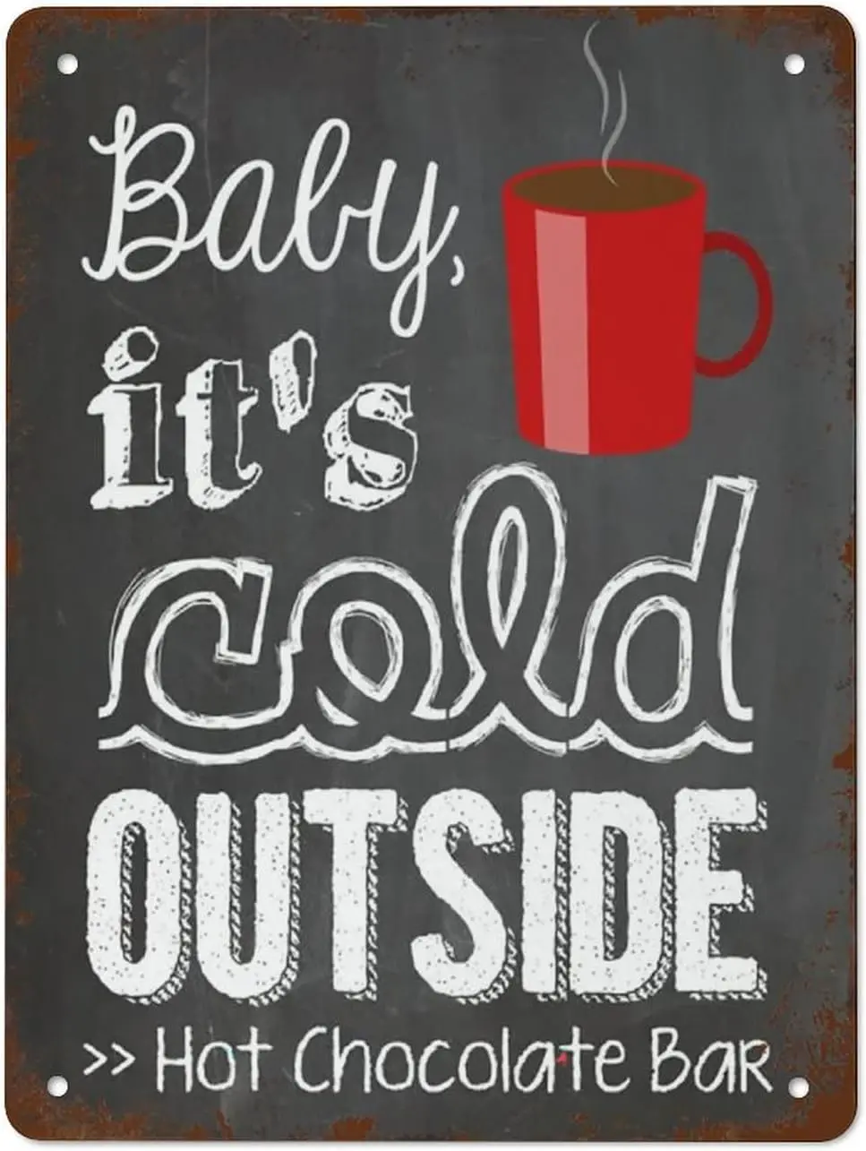 Holiday Printables,Baby,It's Cold Outside Hot Chocolate Bar Hot Chocolate Bar Sign Hot Cocoa Bar Best Vintage Fun Home