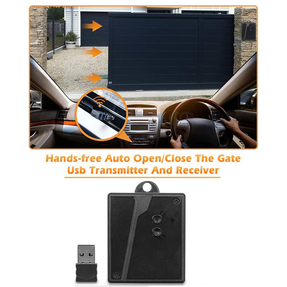 Imagem -06 - Universal sem Fio Carro Transmissor e Receptor Controle Remoto Garagem Abertura da Porta Receptor 2.4g Conexão Bluetooth Sensor Usb