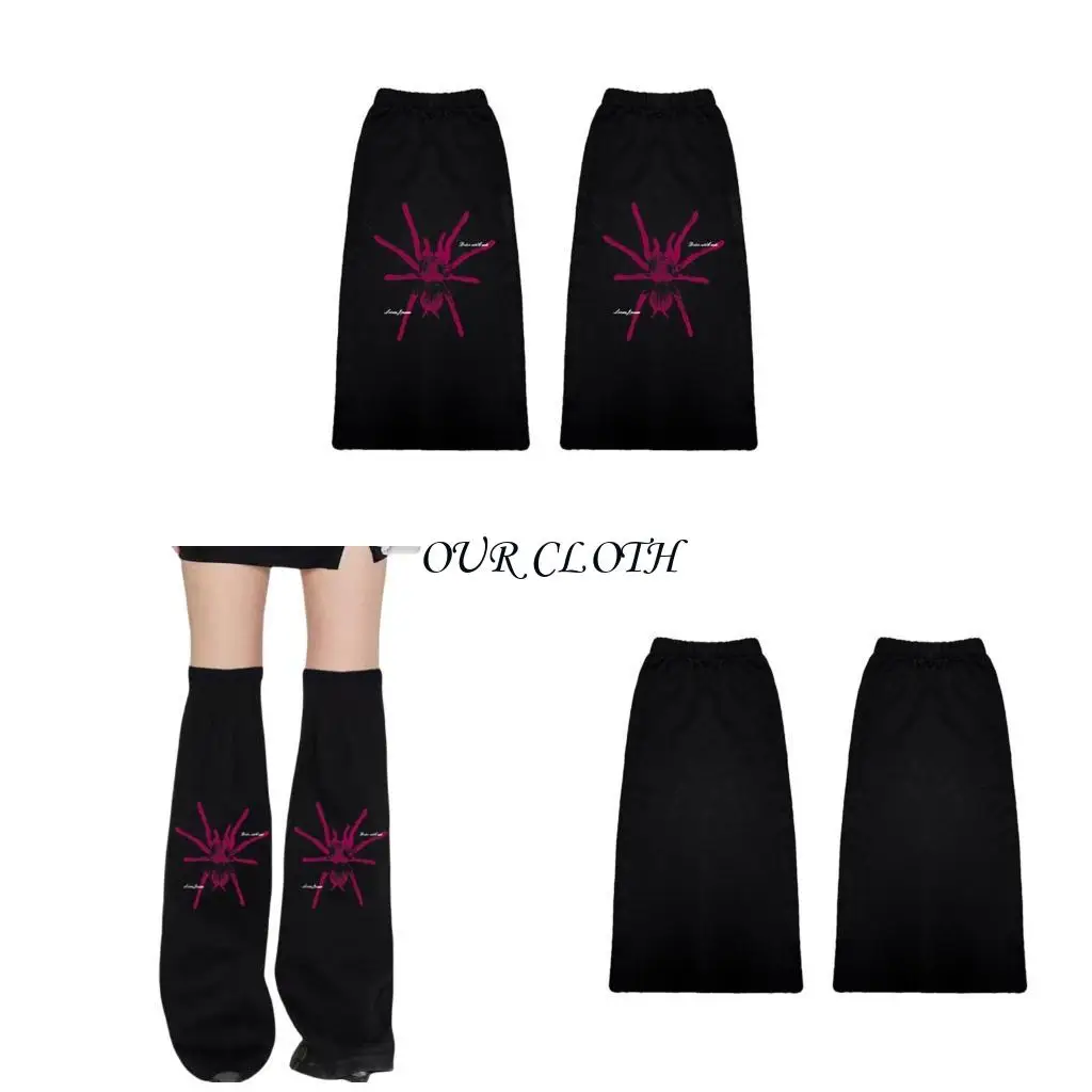 Sweet Cool Flared Leg Warmers Fashion Leg Sleeves Punk Long Leg Socks Gotik Baggy Cuffs Ankle Heap Socks for Women Girl Y1AC