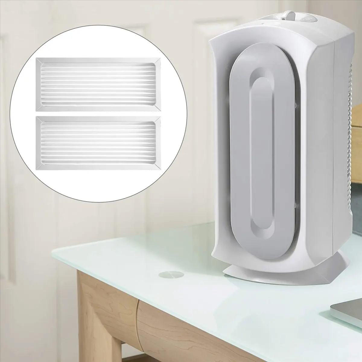ABFS 2-Pack Replacement HEPA Filters Compatible with TrueAir Compact Pet 04383 04384 04385 04386 , 990051000