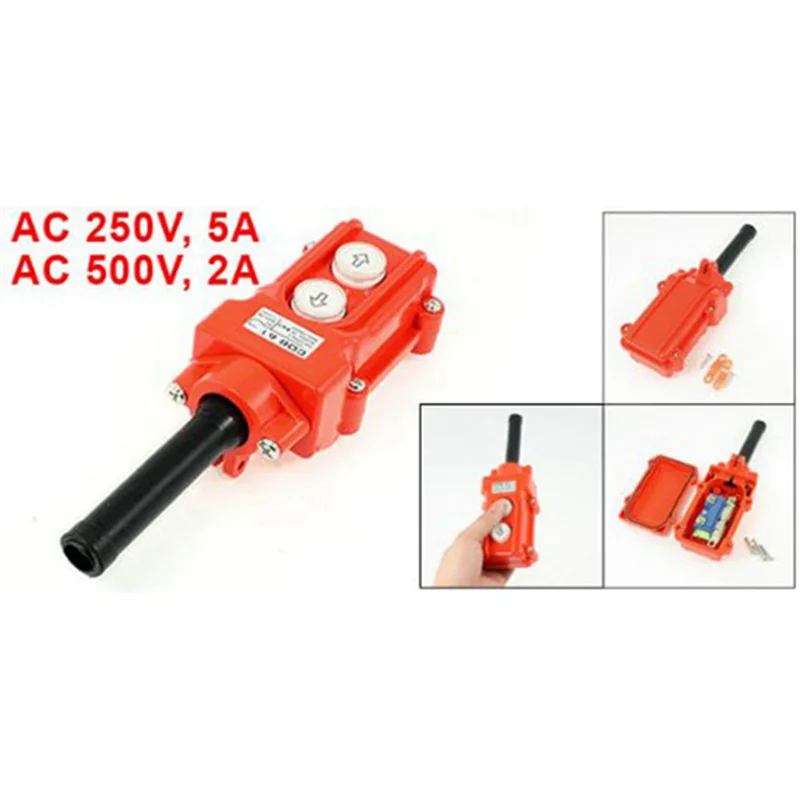 AB46-3X Water Proof Hoist Crane Pendant Up Down Station Pushbutton Switch
