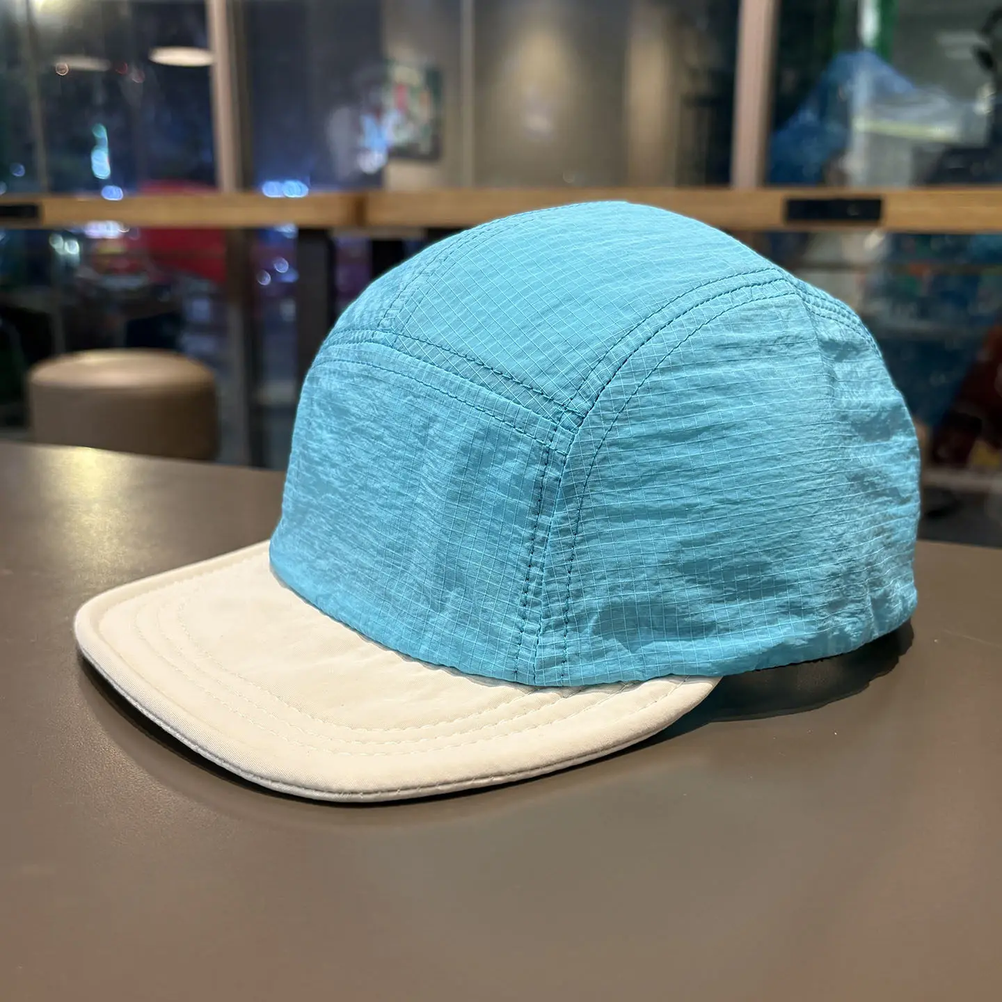 Color Block Foldable 5-Panel Baseball Cap Unisex Men Women Summer Quick Dry LightOutdoor Running UV Sun Peaked Visor Hat