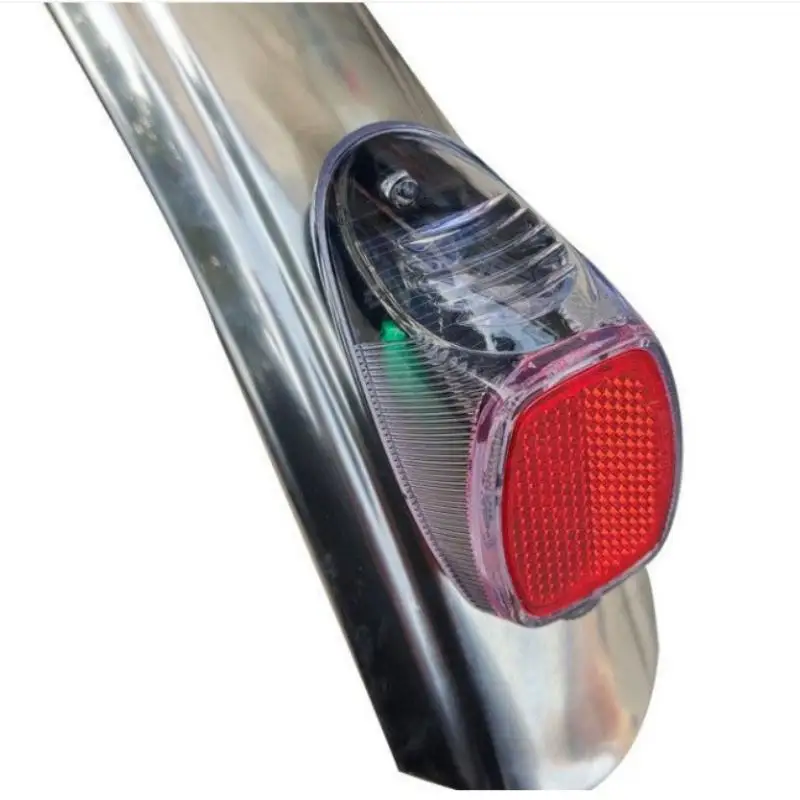 Solar Powered Bicycle Rear Light High Lumens Red Warning Lamp IPX4 Waterproof for Daily Commute Night Cycling Use