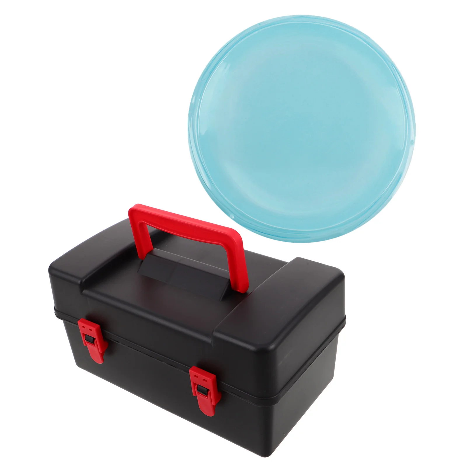 

Plastic Battling Top Storage Case 8.65x4.72x4.32in Secure Lid Handle Design for Spinning Tops Protection Portable Gyro Organizer