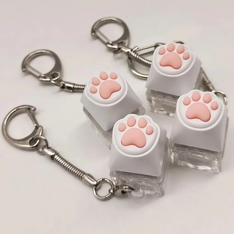 Exquisite Illuminated Keyboard Keychain Stress Relief Light-Up Keychain for Mood Soothing And Relaxation