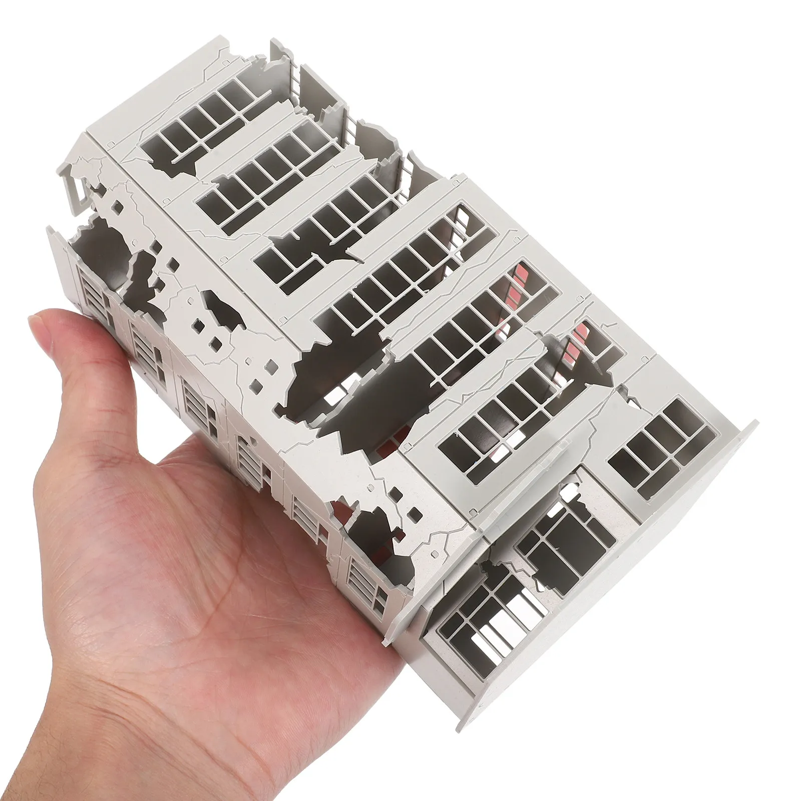 

Руины зданий, поврежденные военными действиями, архитектурная модель в масштабе 1:144, для DIY-песочницы, руины заброшенного города, декор для железнодорожного набора, DIY-песочница с руинами