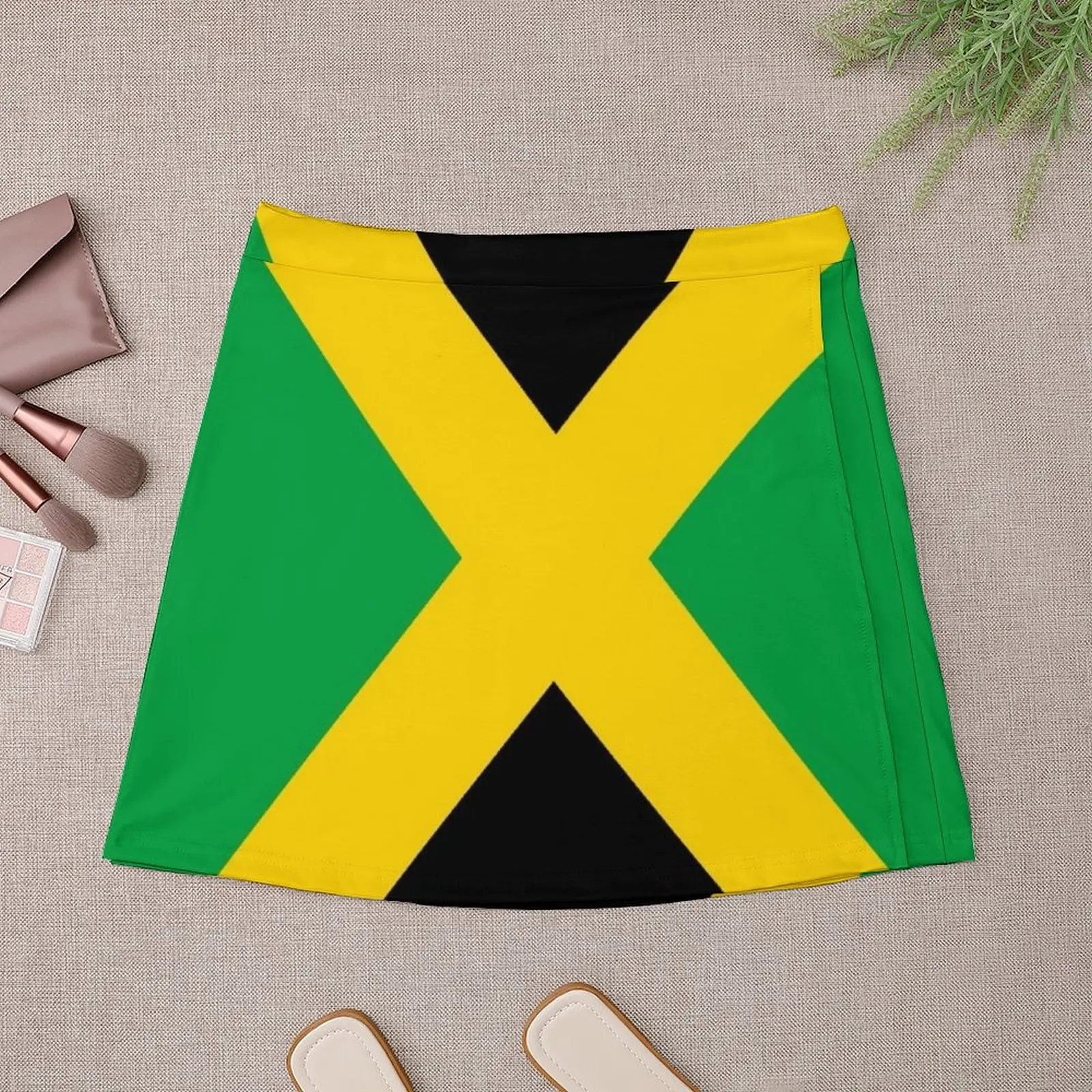 Rok Mini Bendera Jamaika Rok Wanita Rok Wanita Pendek Rok Wanita Tren 2025