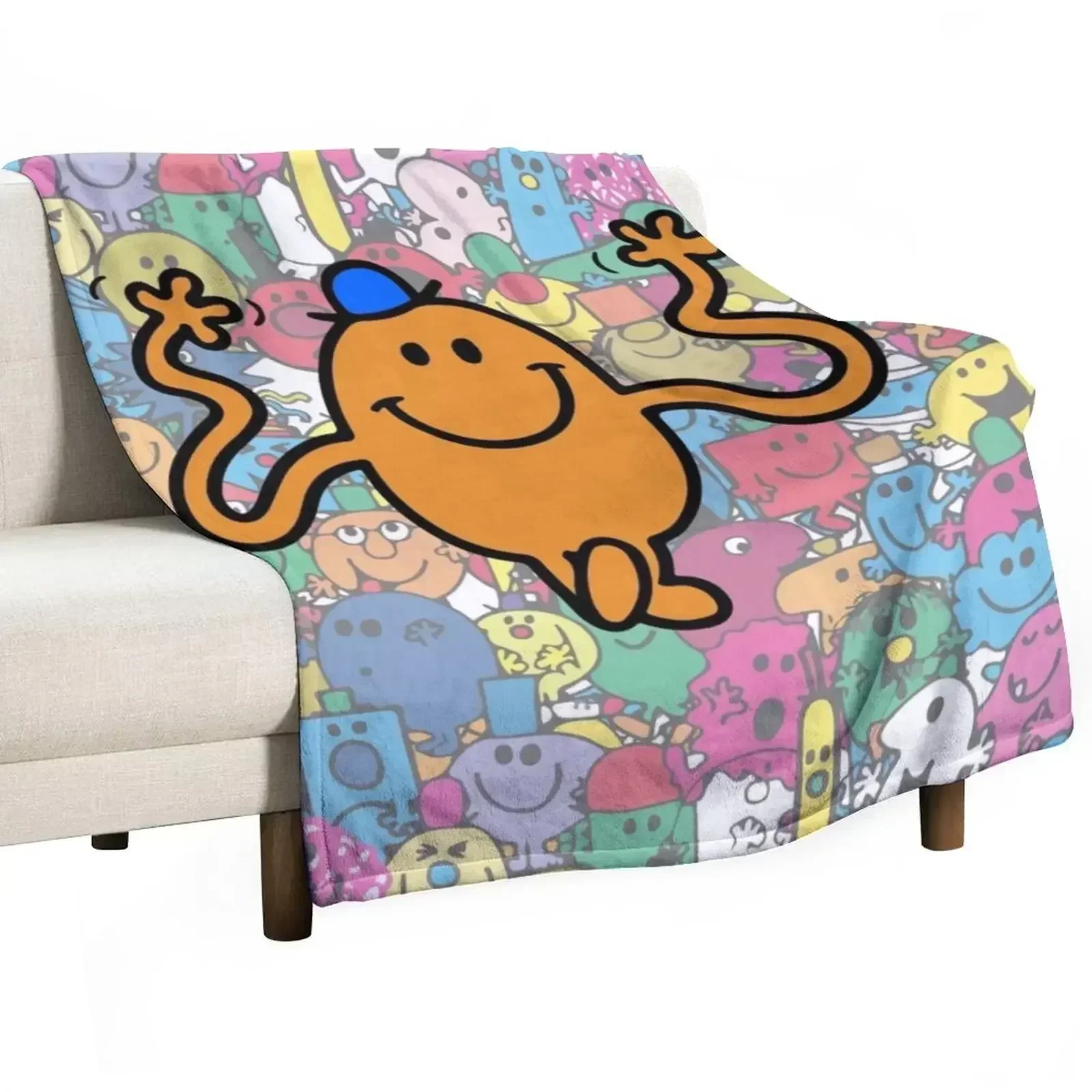 Mr Tickle Throw Blanket Soft Warm Blanket Gift for Men Women Adults