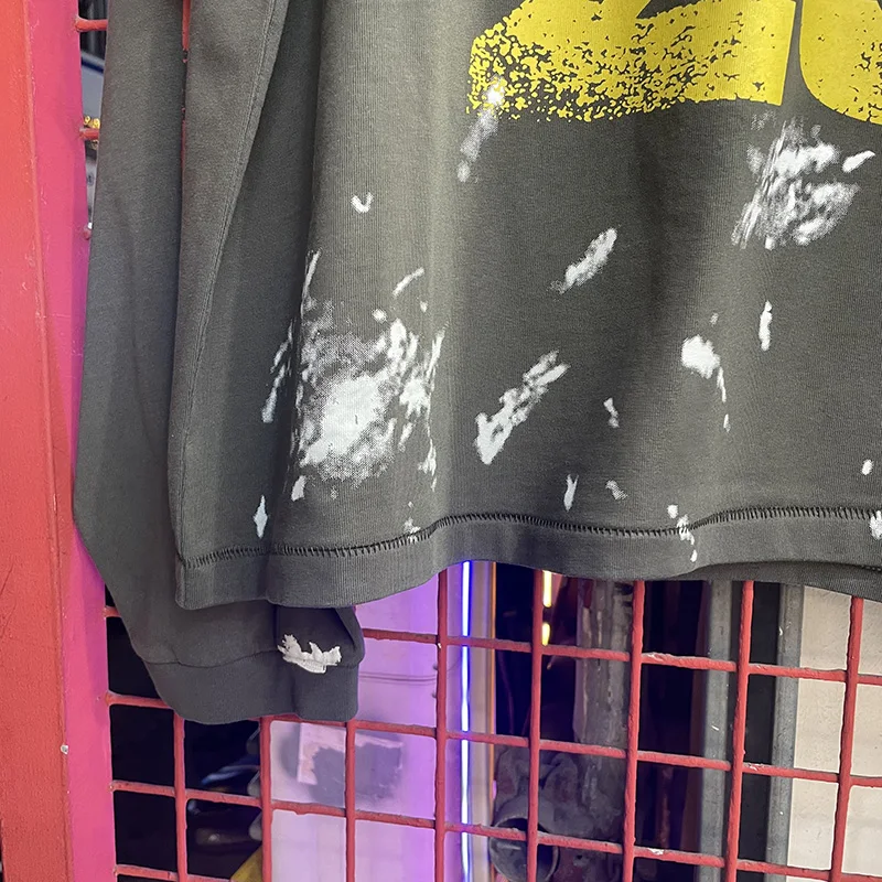 تي شيرت قطني عالي الجودة كبير الحجم RRR 123 قاعدة تي شيرت للرجال والنساء عتيق باللون الرمادي الفحمي والحبر RRR123 تي شيرت بأكمام طويلة تي شيرت