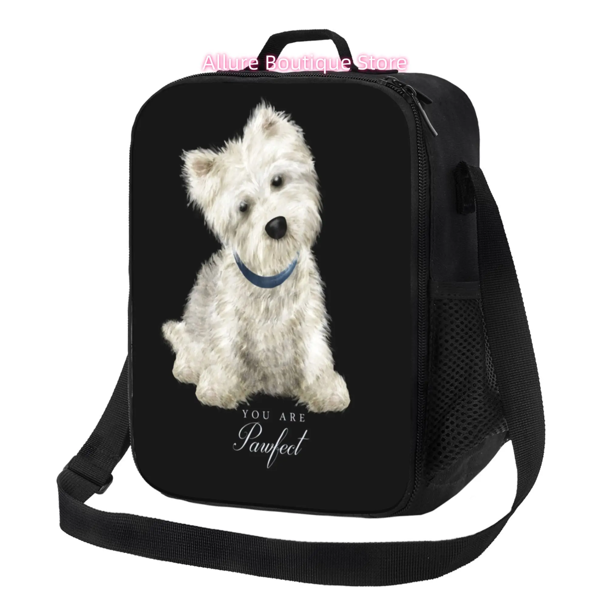 Pawfect Lovely Westie Versatile Tote Bag for Office Work Travel Shopping Everyday Carry Non Food Contact, Non-Food Contact
