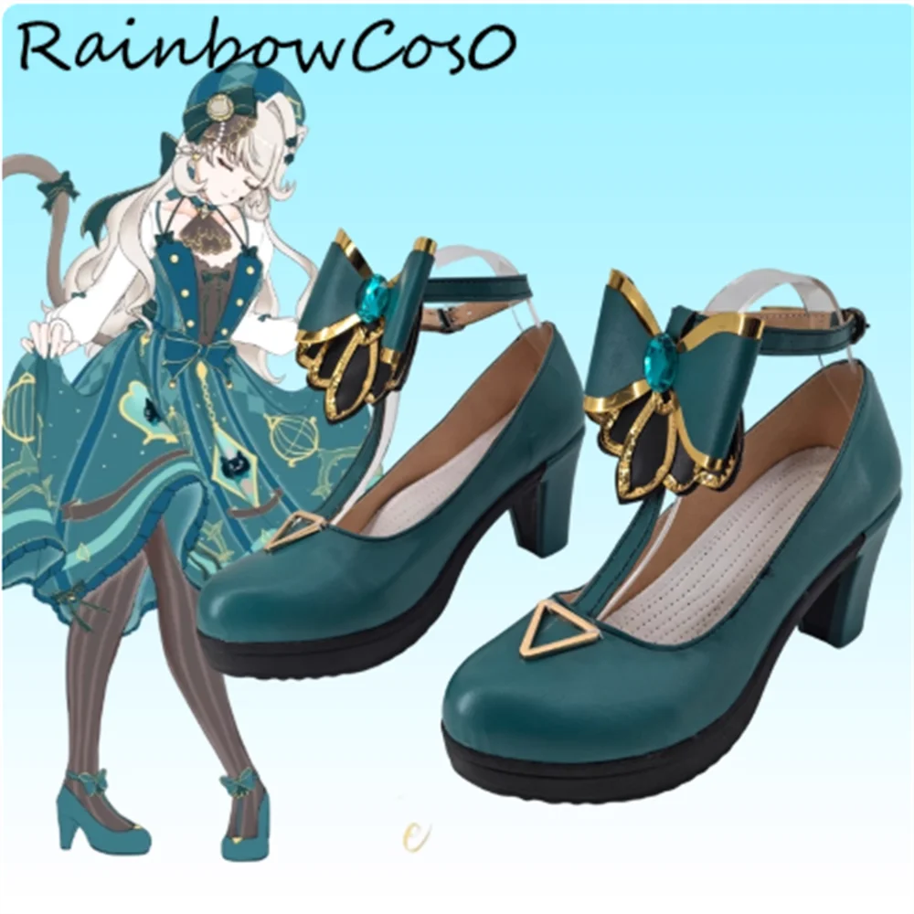 

Lynette Cafe in Seoul Genshin Impact Обувь для косплея Сапоги Игра Аниме Вечеринка Хэллоуин RainbowCos0 W5403