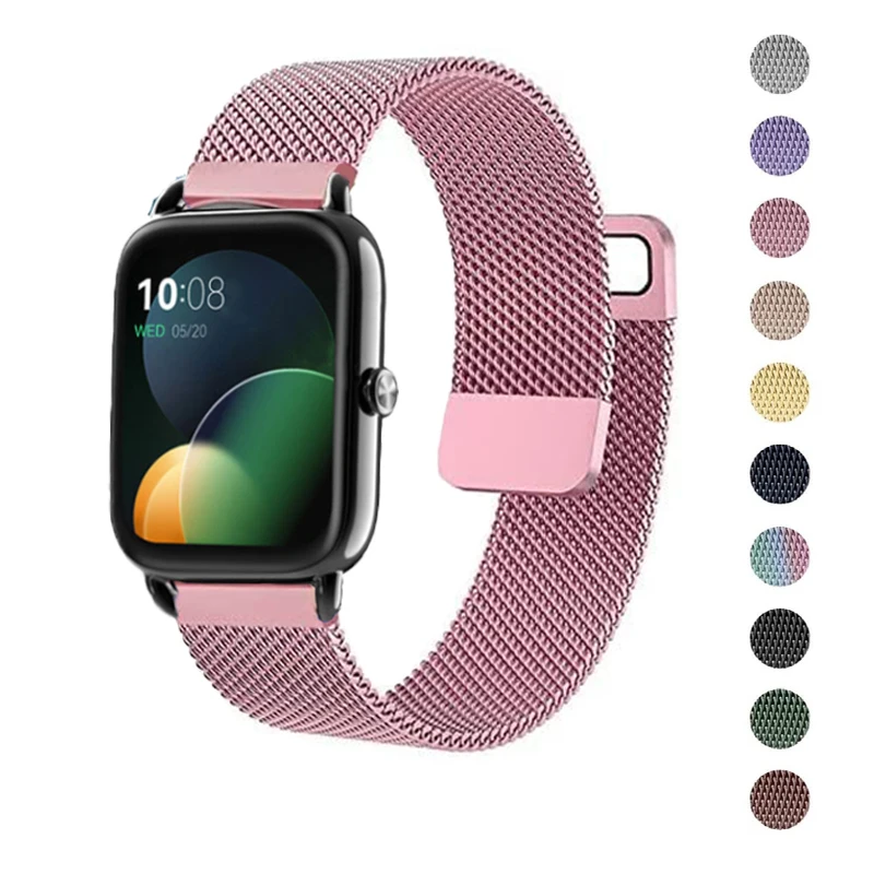 Stainless Steel Strap For Haylou RS4 Plus Magnetic Milanese Loop Metal Bracelet For Haylou GST/Haylou RS4 Adjustable Watchband