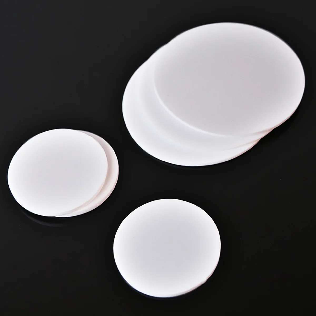 PTFE Solid Round Seal Gaskets Disc WhitePolytetrafluoroethylene Gasket Machining Materials Thk0.5/1/1.5/2/3/4/5/6mm Dia5-100mm