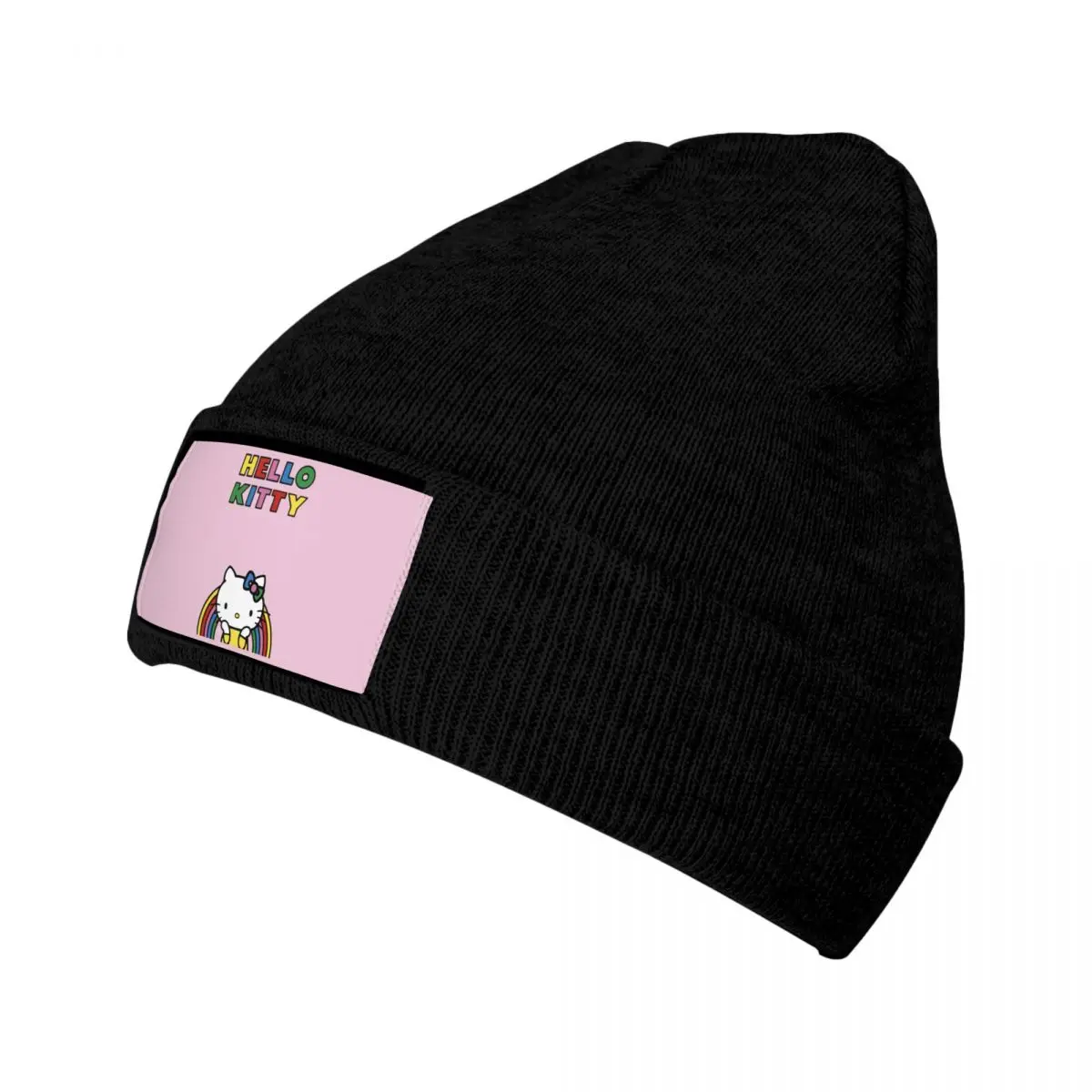 Custom Hello Kitty Anime Skullies Beanies Caps For Men Women Unisex Winter Warm Knitted Hat Adult Manga Cartoon Bonnet Hats