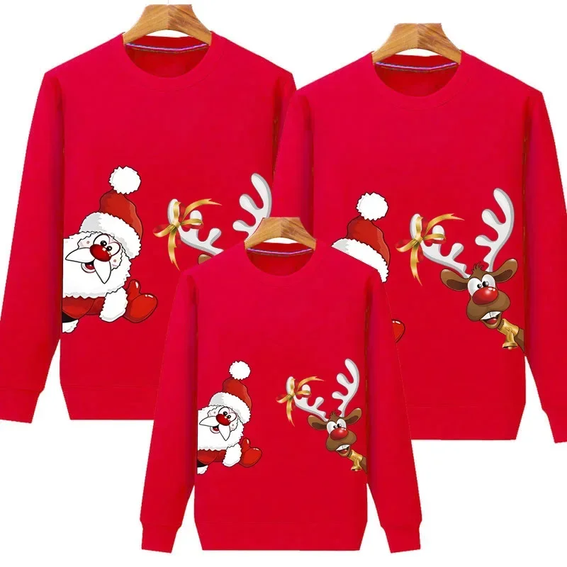 mulheres-homens-bebe-crianca-inverno-sueteres-natal-familia-combinando-roupas-de-natal-t-camisa-veados-moletom-pai-mae-filha-filho-topos