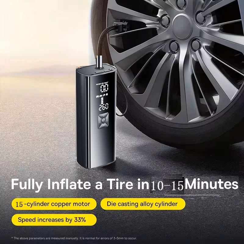 

6000MAH Portable Tire Inflator Wireless Car Air Pump Power Bank Flashlight For Car Motorcycle Bicycle Electric Tire Inflator