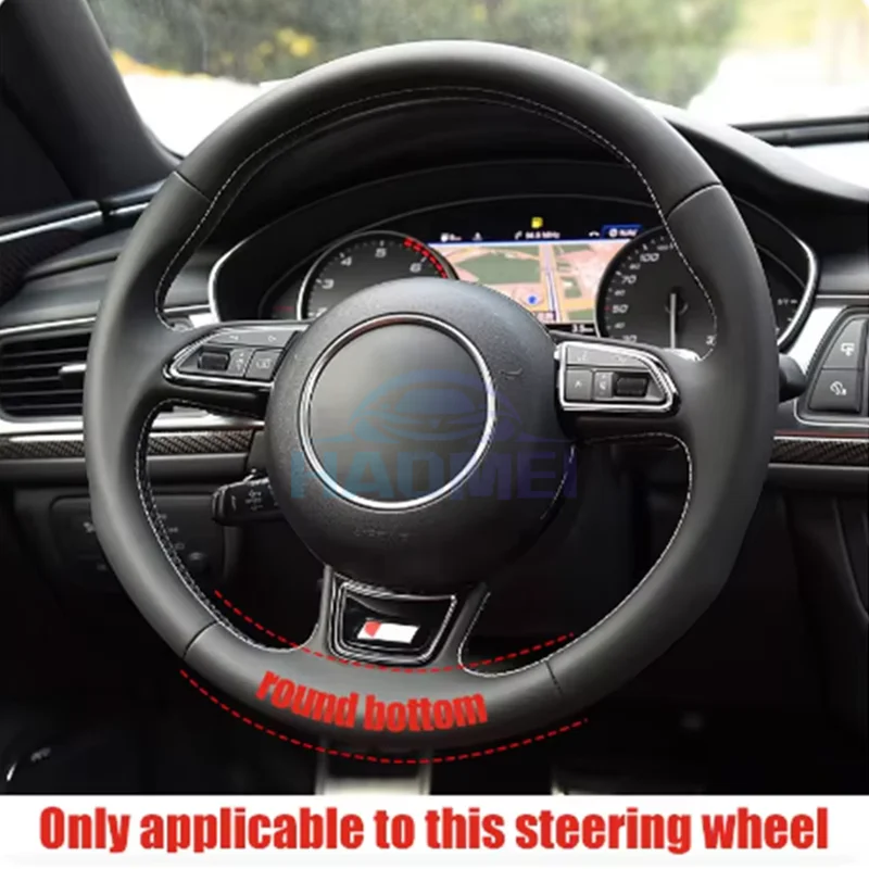 Carbon Fiber Steering Wheel Is Suitable For Audi A6 C7 A7 2013-2018 Models And Can Be Equipped With Buttons And Shift Paddles