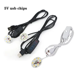 DC 5V 3W USB LED warm white Lights source chip dimmer Switch Reading Night Desk Book tablet reading Lamp power cable
