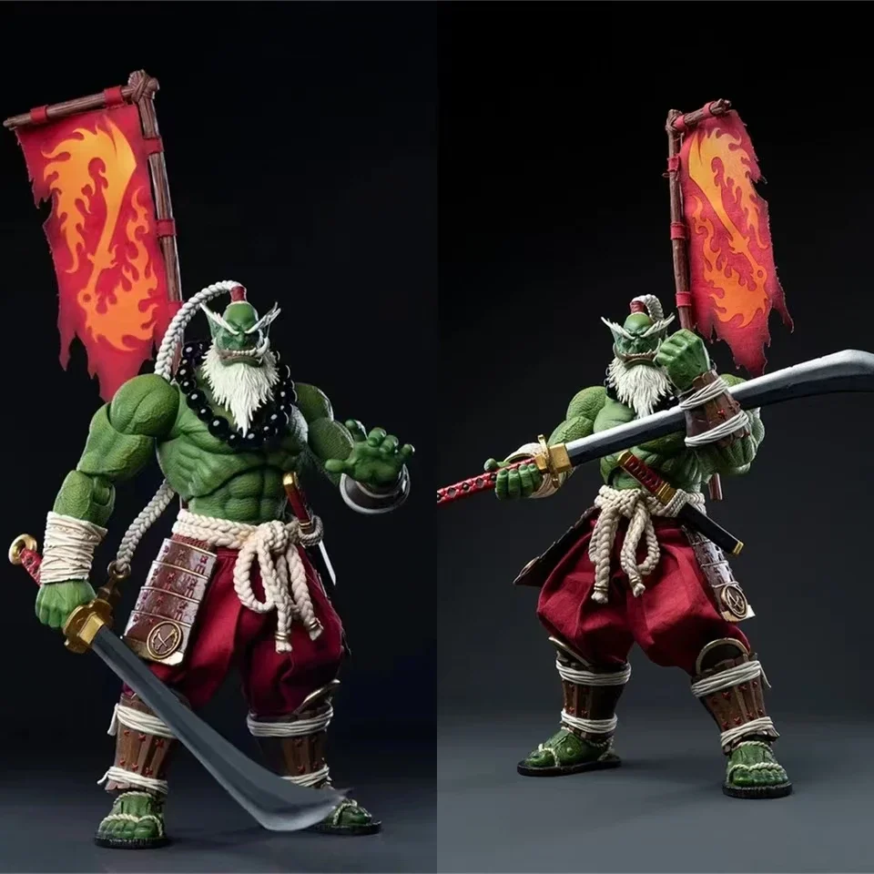 

Hero toys 1/12 Scale Soldier Green Orc Sword Saint Samro Fire Blade Clan Hero Full Set 19.5cm Action Figure Collectible Toys