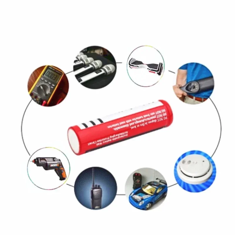 100% New 1-10 PCS BRC18650 Battery 3.7V 4200mAh Rechargeable Lithium-ion Battery for LED Flashlight Litio Battery