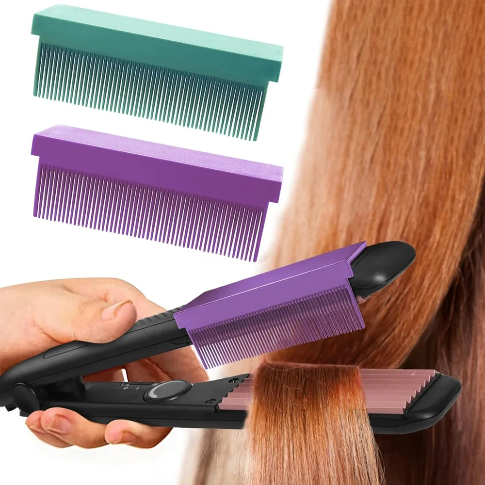 5pcs/ set Folding Hair Straightener Accessories Comb V Type Hairdressing Brush Comb Hair Styling Clip Tool For Hair