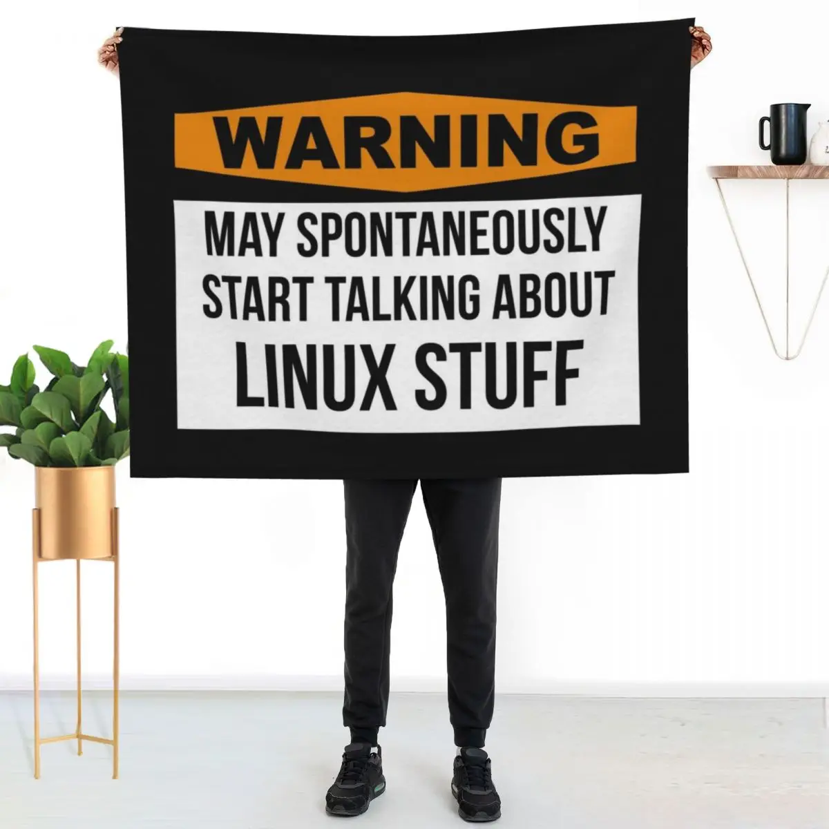 

Linux Throw Blanket Thin Soft Blanket for Summer Night Sleeping