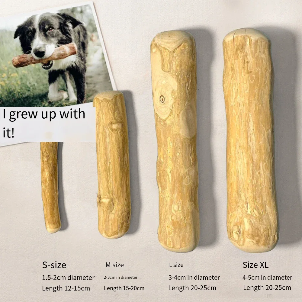 FZCSPEED Coffee Wooden Dog Chew Toy, Dog Wooden Chew Stick, for Tooth Pressure Relief, Pet Toys