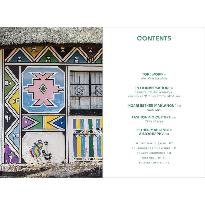 كتاب Esther Mahlangu Hans Ulrich Obrist Azu Nwagbogu Thomas Girst Thames And Hudson Ltd 9780500028124