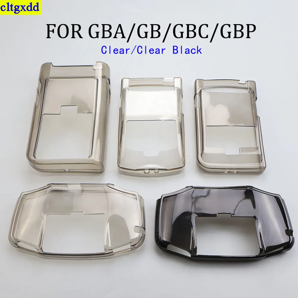 

cltgxdd 1piece FOR GB GBA GBP GBC gaming console transparent protective case TPU silicone soft crystal case protective cover
