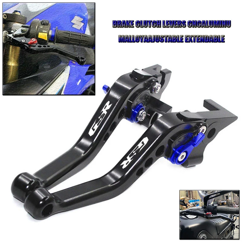 

For GSR 750 2011-2018 GSR 600 2006-2011 GSR 400 2008-2012 Motorcycle Accessories CNC Short Brake Clutch Levers LOGO GSR