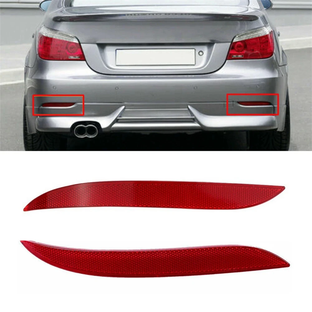 

Для BMW E60 E61 пара отражателей заднего бампера для 528i для 530i 2008 2010, сменные чехлы 63147183913 63147183914