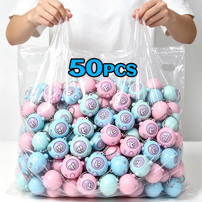 5-50pcs Mini Rock-paper-scissors Guessing Egg Game Creative Pendant Toys Key Ring for Kids Favors Birthday Party Gifts Keychain