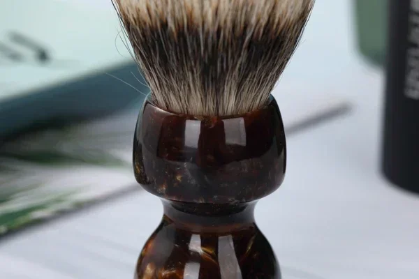 Herren 2026 Nassrasierpinsel YAQI Caramel 26MM Zweiband-Haar-Rasierpinsel – Detail 7