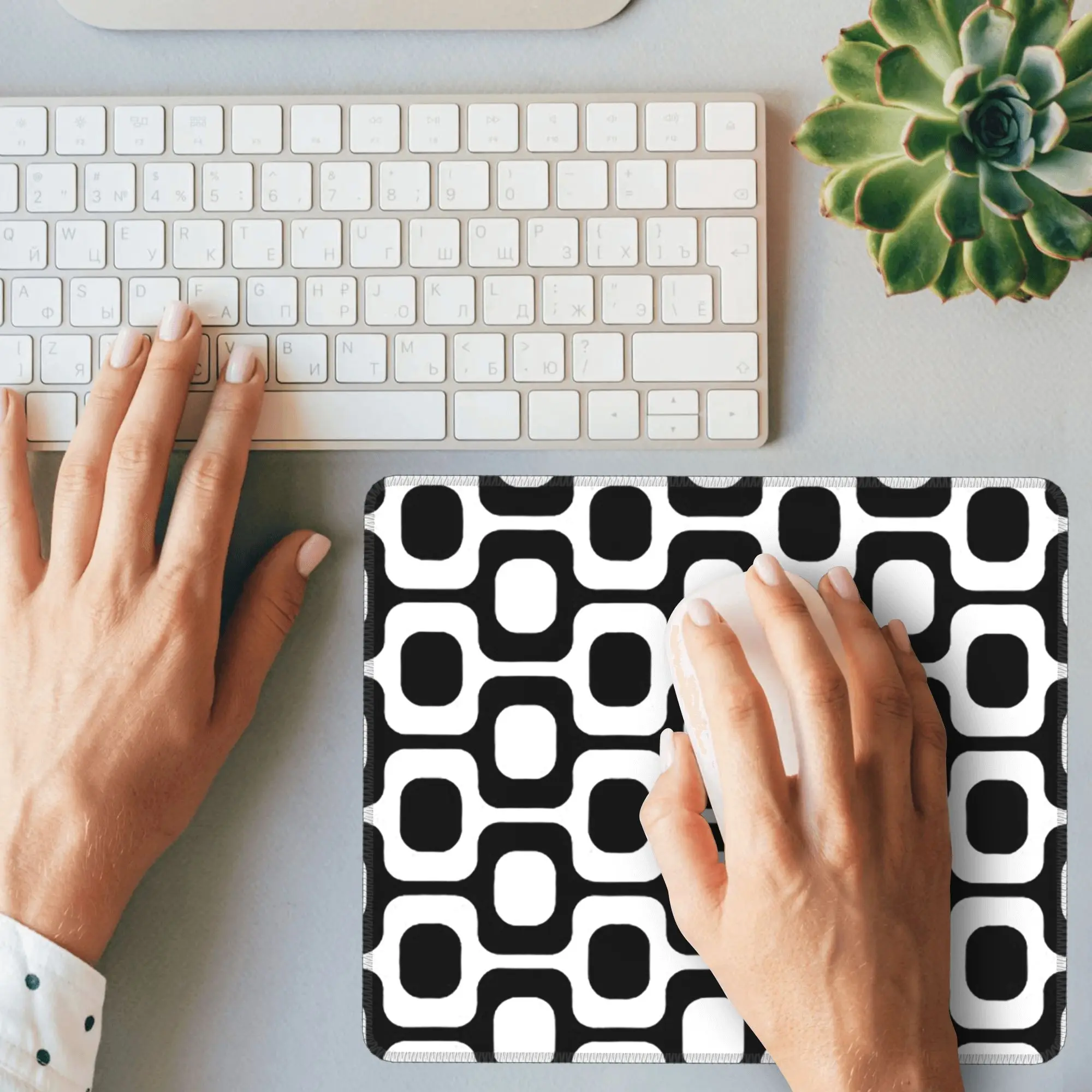 

Ipanema черно-белый коврик для мыши, компьютерная клавиатура, коврик для мыши, игровой ПК, ноутбук, настольный коврик, офисные аксессуары, настольные коврики