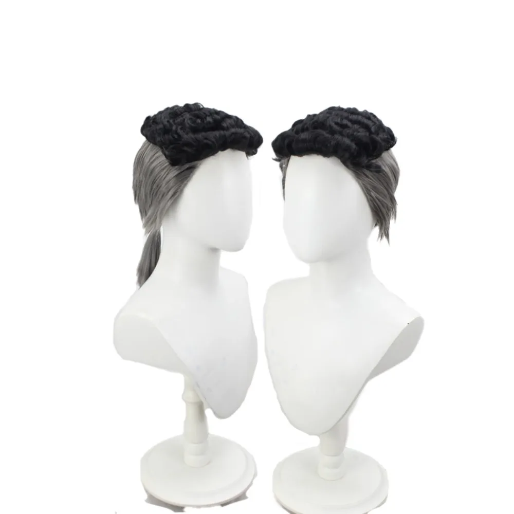 Okuyasu Nijimura Black and Gray Wig JoJo Cosplay Anime Party Costume