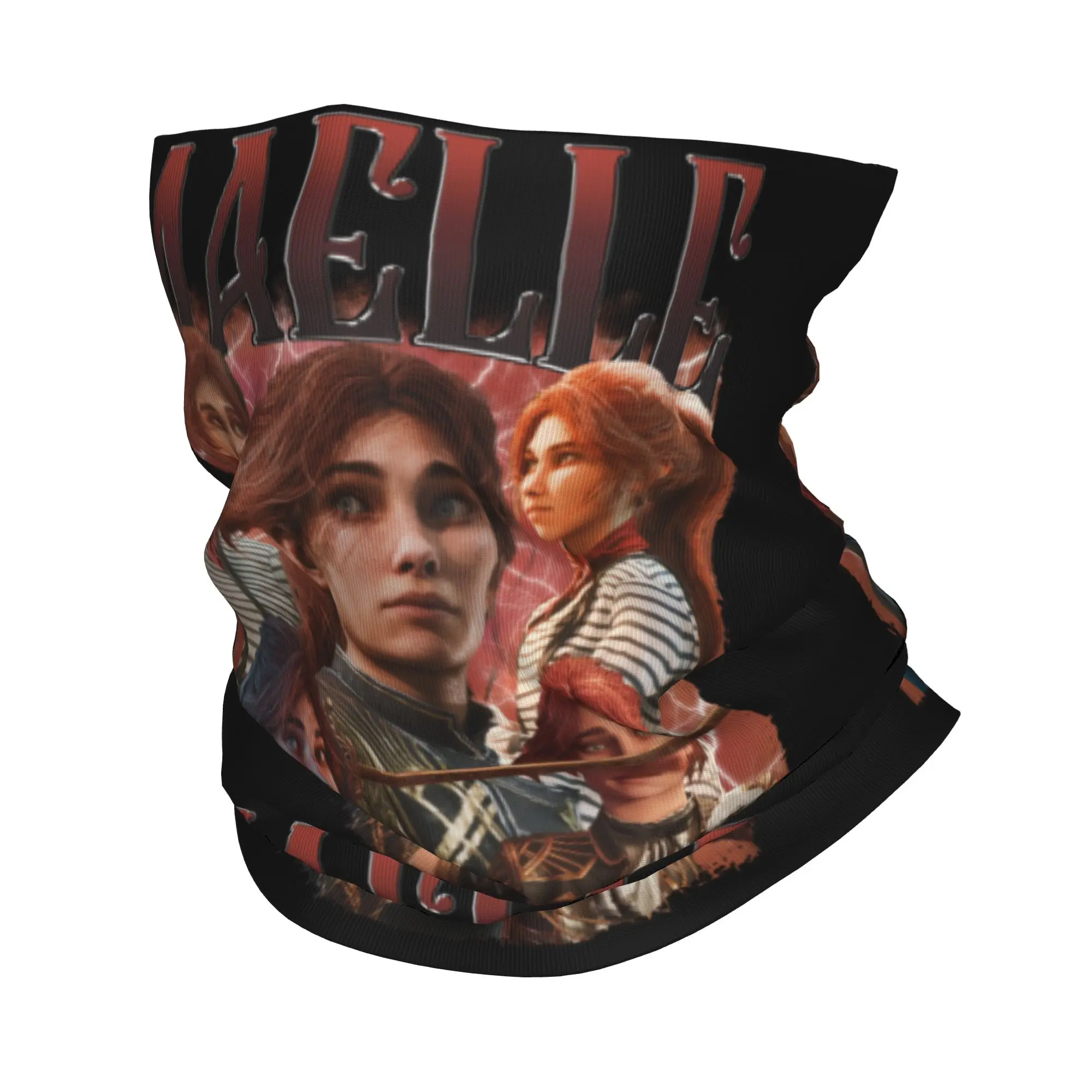 Video Game Clair Obscur Expedition 33 Bandana Winter Neck Warmer Women Windproof Wrap Face Scarf for Hiking  Gaiter Headband