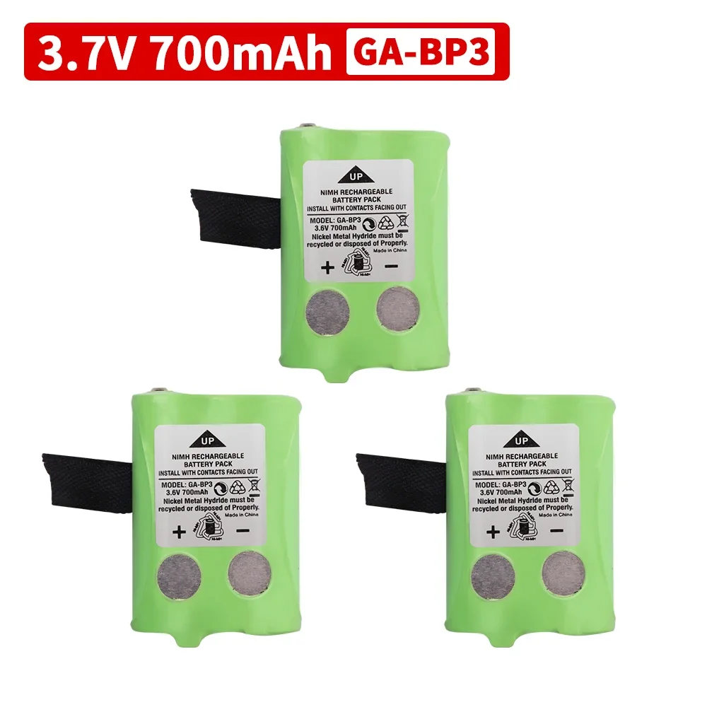 Paket Baterai 3.6V GA-BP3 700MAh untuk Cobra PR145/150 /155G Walkie-talkie Radio 2 Arah Baterai NiMH 1-10 Buah Baterai