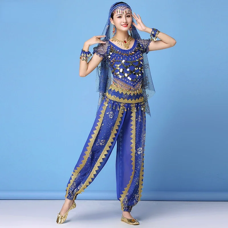 

Belly Dance Costume Woman Sexy Bollywood Dancing Dress Oriental Belly Dance Suits Indian Dancing Practice Bellydance Competition